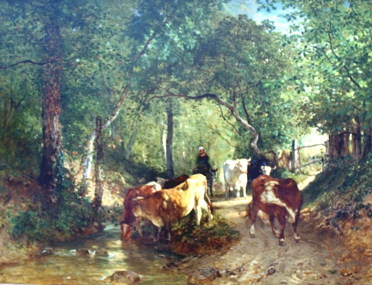 Mucche nel bosco - Leipzig, Museum of Fine Art